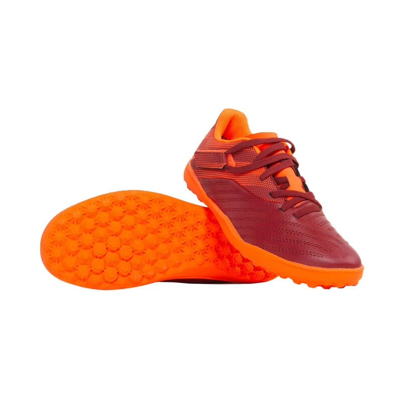 Kipsta Chaussure De Football AGILITY 140 TF Scratch Bordeaux Orange 4 Kipsta Chaussure De Football AGILITY 140 TF Scratch Bordeaux Orange – Image 2