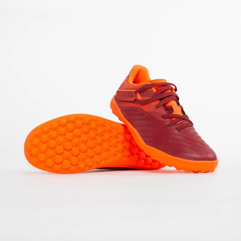 Kipsta Chaussure De Football AGILITY 140 TF Scratch Bordeaux Orange 7 Kipsta Chaussure De Football AGILITY 140 TF Scratch Bordeaux Orange – Image 5