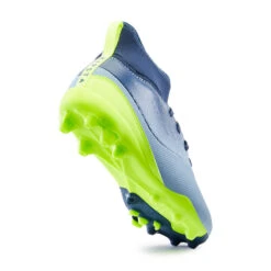 Kipsta Chaussure De Football Enfant AGILITY 500 Montante Semelle MG Gris Et Jaune -Sports - Équipement de football chaussure de football enfant agility 500 montante semelle mg gris et jaune 3
