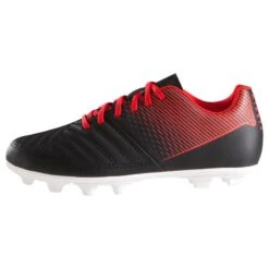 Kipsta Chaussure De Football Enfant Terrain Sec Agility 100 FG Noire Blanche -Sports - Équipement de football chaussure de football enfant terrain sec agility 100 fg noire blanche 3