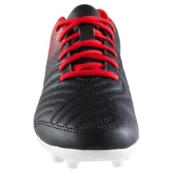 Kipsta Chaussure De Football Enfant Terrain Sec Agility 100 FG Noire Blanche -Sports - Équipement de football chaussure de football enfant terrain sec agility 100 fg noire blanche 4