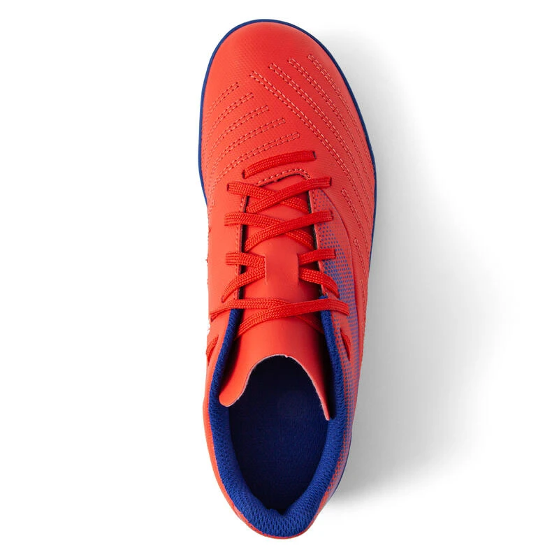 Kipsta Chaussure De Football Enfant Terrain Sec AGILITY 140 FG Lacets Rouge Bleue 6 Kipsta Chaussure De Football Enfant Terrain Sec AGILITY 140 FG Lacets Rouge Bleue – Image 4