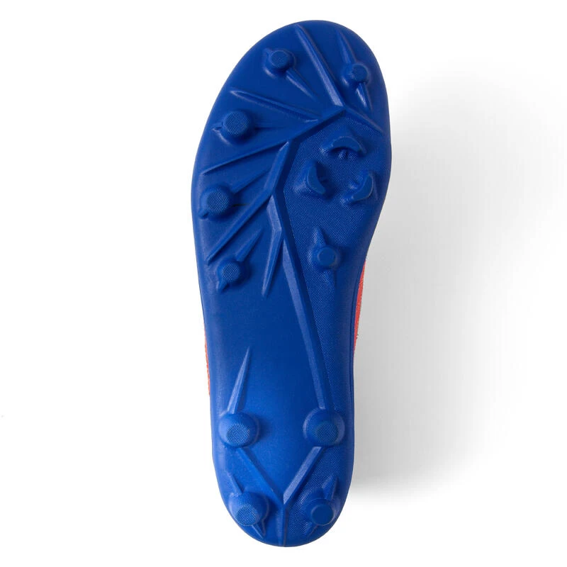 Kipsta Chaussure De Football Enfant Terrain Sec AGILITY 140 FG Lacets Rouge Bleue 7 Kipsta Chaussure De Football Enfant Terrain Sec AGILITY 140 FG Lacets Rouge Bleue – Image 5
