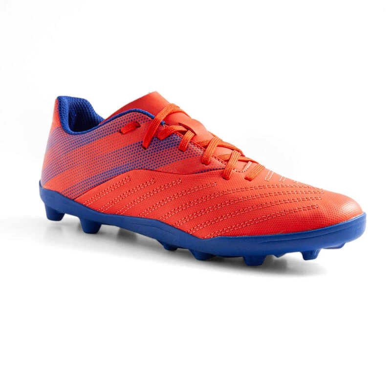 Kipsta Chaussure De Football Enfant Terrain Sec AGILITY 140 FG Lacets Rouge Bleue 3 Kipsta Chaussure De Football Enfant Terrain Sec AGILITY 140 FG Lacets Rouge Bleue