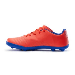 Kipsta Chaussure De Football Enfant Terrain Sec AGILITY 140 FG Scratch Rouge Bleue -Sports - Équipement de football chaussure de football enfant terrain sec agility 140 fg scratch rouge bleue 2