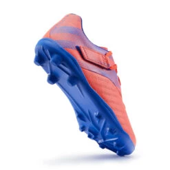 Kipsta Chaussure De Football Enfant Terrain Sec AGILITY 140 FG Scratch Rouge Bleue -Sports - Équipement de football chaussure de football enfant terrain sec agility 140 fg scratch rouge bleue 4