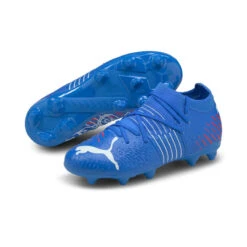 CHAUSSURE DE FOOTBALL FUTURE 3.2 FG/AG PUMA JR BLEU -Sports - Équipement de football chaussure de football future 32 fgag puma jr bleu 3
