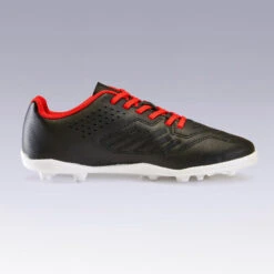 Kipsta Chaussure De Football Terrain Sec Agility 100 FG Noire Rouge 9 Kipsta Chaussure De Football Terrain Sec Agility 100 FG Noire Rouge -Sports - Équipement de football chaussure de football terrain sec agility 100 fg noire rouge 2
