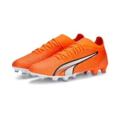 Chaussure De Football Ultra Match MG Puma Orange Adulte
