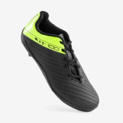 Kipsta CHAUSSURES DE FOOTBALL ENFANT A LACETS 100 FG NOIR ET JAUNE -Sports - Équipement de football chaussures de football enfant a lacets 100 fg noir et jaune 3