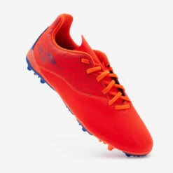 Kipsta CHAUSSURES DE FOOTBALL ENFANT A LACETS VIRALTO I MG/AG ORANGE ET BLEU -Sports - Équipement de football chaussures de football enfant a lacets viralto i mgag orange et bleu 3