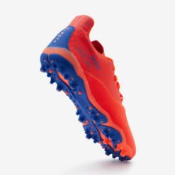 Kipsta CHAUSSURES DE FOOTBALL ENFANT A LACETS VIRALTO I MG/AG ORANGE ET BLEU -Sports - Équipement de football chaussures de football enfant a lacets viralto i mgag orange et bleu 4