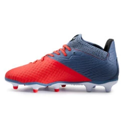 Kipsta CHAUSSURES DE FOOTBALL ENFANT A LACETS VIRALTO III FG ROUGE ET GRIS -Sports - Équipement de football chaussures de football enfant a lacets viralto iii fg rouge et gris 2