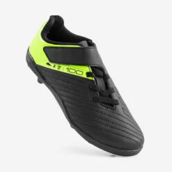 Kipsta CHAUSSURES DE FOOTBALL ENFANT A SCRATCH 100 EASY AG/FG NOIR ET JAUNE -Sports - Équipement de football chaussures de football enfant a scratch 100 easy agfg noir et jaune 3