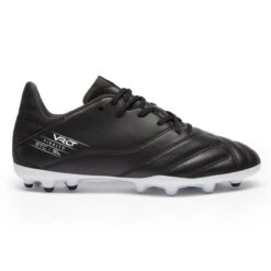 Kipsta CHAUSSURES DE FOOTBALL VIRALTO II CUIR MG NOIR