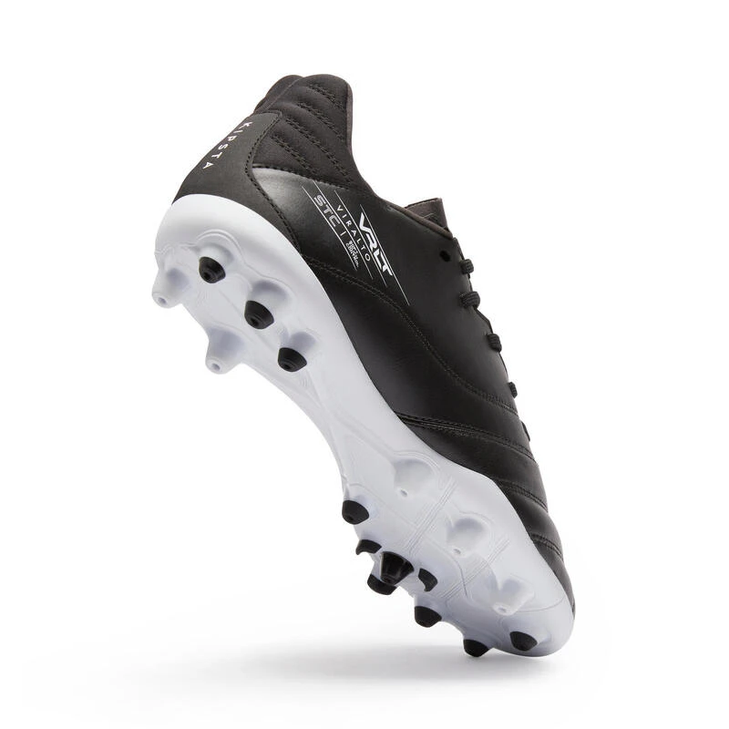 Kipsta CHAUSSURES DE FOOTBALL VIRALTO II CUIR MG NOIR 7 Kipsta CHAUSSURES DE FOOTBALL VIRALTO II CUIR MG NOIR – Image 5