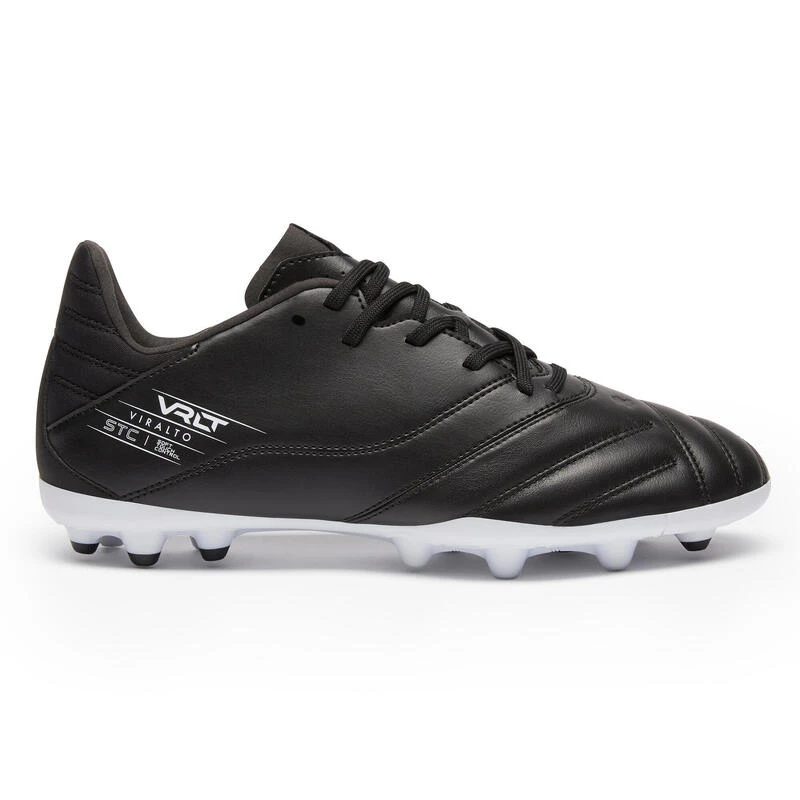Kipsta CHAUSSURES DE FOOTBALL VIRALTO II CUIR MG NOIR 3 Kipsta CHAUSSURES DE FOOTBALL VIRALTO II CUIR MG NOIR