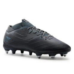 Kipsta CHAUSSURES DE FOOTBALL VIRALTO IV PREMIUM CUIR SG NOIR