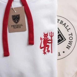 Hoodie The Devil White Football Adulte Vintage -Sports - Équipement de football hoodie the devil white football adulte vintage 3
