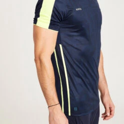 Kipsta Maillot De Football Adulte TRAXIUM Marine Et Jaune -Sports - Équipement de football maillot de football adulte traxium marine et jaune 3