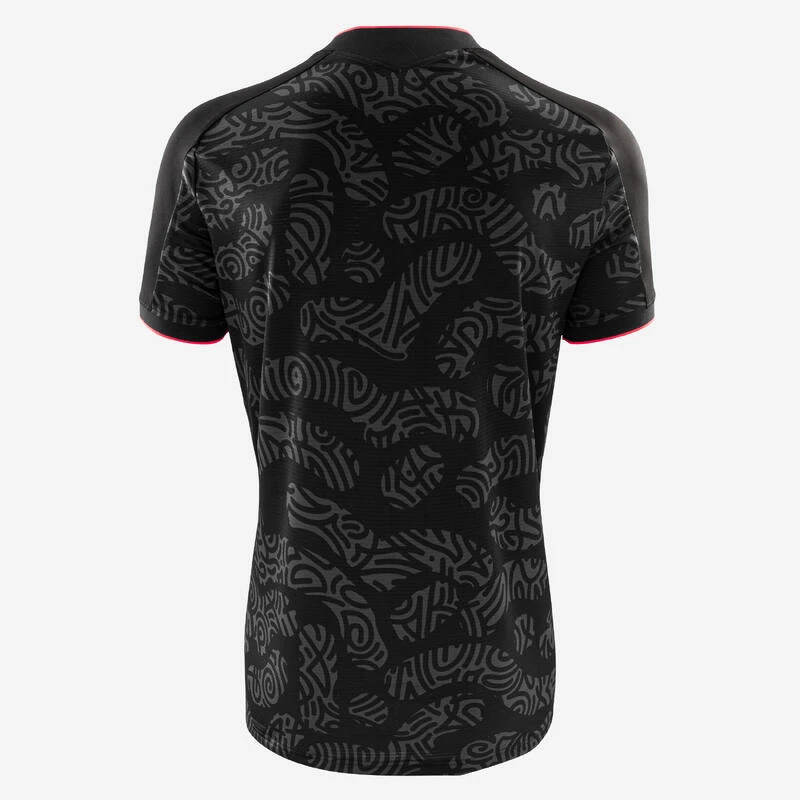 Kipsta MAILLOT DE FOOTBALL VIRALTO II MANCHES COURTES NOIR, GRIS & ROSE 5 Kipsta MAILLOT DE FOOTBALL VIRALTO II MANCHES COURTES NOIR, GRIS & ROSE – Image 3