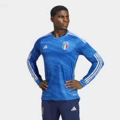 ADIDAS MAILLOT DOMICILE MANCHES LONGUES ITALIE 2023