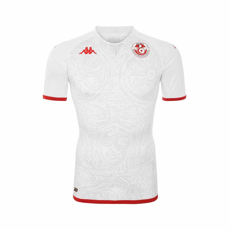 Kappa Maillot Extérieur Authentique Tunisie Coupe Du Monde 2022 3 Kappa Maillot Extérieur Authentique Tunisie Coupe Du Monde 2022