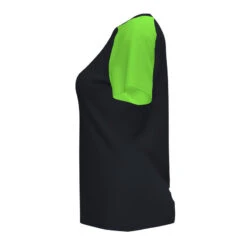 Maillot Manches Courtes Femme Joma Academy Iv Noir Vert Fluo -Sports - Équipement de football maillot manches courtes femme joma academy iv noir vert fluo 2