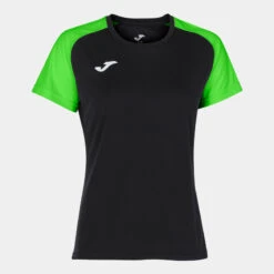 Maillot Manches Courtes Femme Joma Academy Iv Noir Vert Fluo