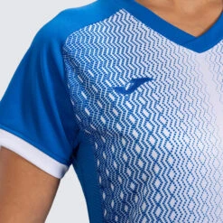 Maillot Manches Courtes Femme Joma Supernova Bleu Roi Blanc -Sports - Équipement de football maillot manches courtes femme joma supernova bleu roi blanc 2
