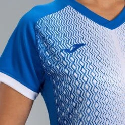 Maillot Manches Courtes Femme Joma Supernova Bleu Roi Blanc -Sports - Équipement de football maillot manches courtes femme joma supernova bleu roi blanc 4
