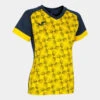 Maillot Manches Courtes Femme Joma Supernova Iii Bleu Marine Jaune -Sports - Équipement de football maillot manches courtes femme joma supernova iii bleu marine jaune