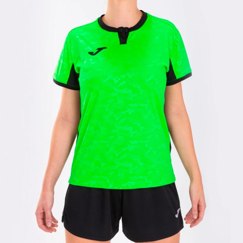 Maillot Manches Courtes Femme Joma Toletum Ii Vert Fluo Noir 4 Maillot Manches Courtes Femme Joma Toletum Ii Vert Fluo Noir – Image 2