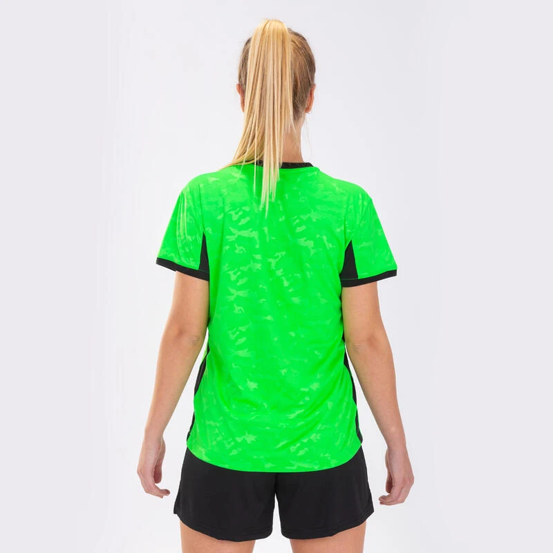 Maillot Manches Courtes Femme Joma Toletum Ii Vert Fluo Noir 5 Maillot Manches Courtes Femme Joma Toletum Ii Vert Fluo Noir – Image 3