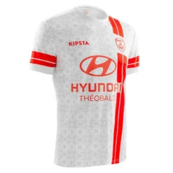 Kipsta Maillot Officiel De L'AS Nancy Lorraine 22/23 Domicile Adulte Blanc Et Rouge