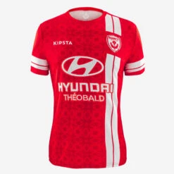 Kipsta Maillot Officiel De L'AS Nancy Lorraine 22/23 Extérieur Adulte Rouge Et Blanc
