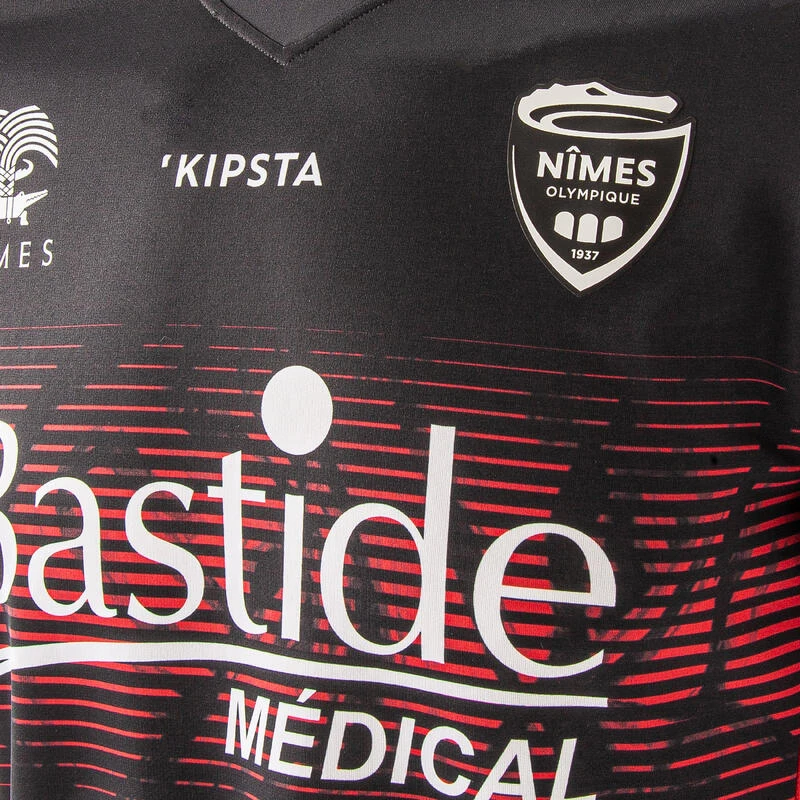 Kipsta Maillot Officiel Du Nîmes Olympique 22/23 Extérieur Adulte Noir Et Rouge 4 Kipsta Maillot Officiel Du Nîmes Olympique 22/23 Extérieur Adulte Noir Et Rouge – Image 2
