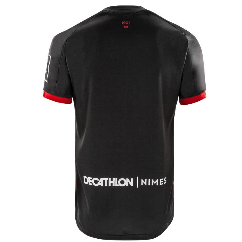 Kipsta Maillot Officiel Du Nîmes Olympique 22/23 Extérieur Adulte Noir Et Rouge 5 Kipsta Maillot Officiel Du Nîmes Olympique 22/23 Extérieur Adulte Noir Et Rouge – Image 3