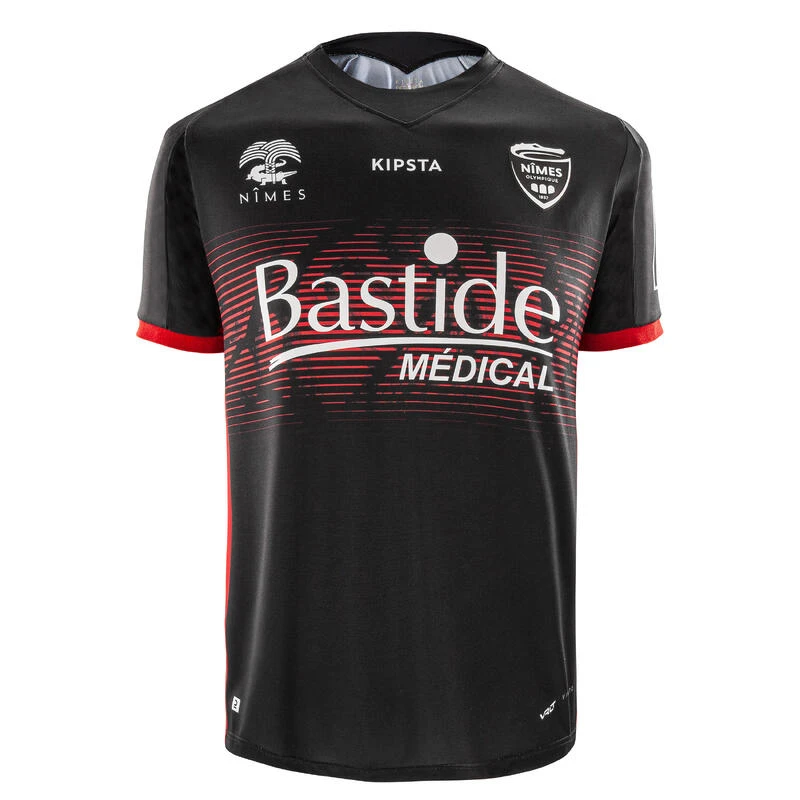 Kipsta Maillot Officiel Du Nîmes Olympique 22/23 Extérieur Adulte Noir Et Rouge 3 Kipsta Maillot Officiel Du Nîmes Olympique 22/23 Extérieur Adulte Noir Et Rouge
