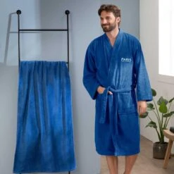 Peignoir De Bain Adulte 100% Coton Football Paris - Magique -Sports - Équipement de football peignoir de bain adulte 100 coton football paris magique 2