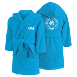 Peignoir De Bain Enfant 100% Coton Football Marseille - 1899 -Sports - Équipement de football peignoir de bain enfant 100 coton football marseille 1899 4