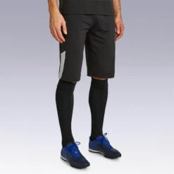 Kipsta Short De Football Long Adulte T500 Noir -Sports - Équipement de football short de football long adulte t500 noir 1