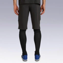 Kipsta Short De Football Long Adulte T500 Noir -Sports - Équipement de football short de football long adulte t500 noir 4