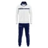 Survêtement Football Full Zip Homme - Givova Blanc Et Bleu