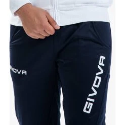 Survêtement Football Full Zip Homme - Givova Blanc Et Bleu -Sports - Équipement de football survetement football full zip homme givova blanc et bleu 2