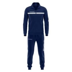 Survêtement Full Zip Homme - Givova Bleu Et Blanc