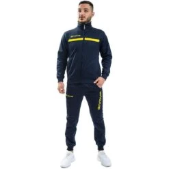 Survêtement Full Zip Homme - Givova Bleu Et Jaune -Sports - Équipement de football survetement full zip homme givova bleu et jaune 2