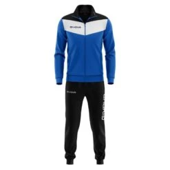 Survêtement Full Zip Homme - Givova Bleu Noir