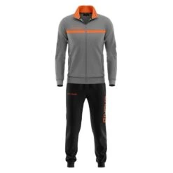 Survêtement Full Zip Homme - Givova Gris Orange