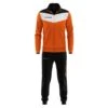 Survêtement Full Zip Homme - Givova Orange Noir -Sports - Équipement de football survetement full zip homme givova orange noir